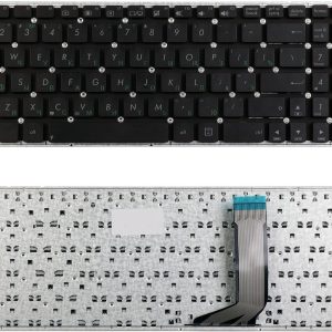 Клавиатура для ноутбука Asus X556 черная, без рамки